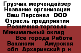 Грузчик-мерчендайзер › Название организации ­ Ваш Персонал, ООО › Отрасль предприятия ­ Розничная торговля › Минимальный оклад ­ 12 000 - Все города Работа » Вакансии   . Амурская обл.,Архаринский р-н